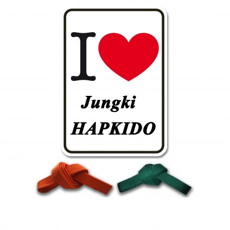I Love Jungki Kwan oranje en groen
